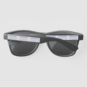 Lunettes De Soleil SlipperyJoe's Sarcasm drôle slogan disant ludique