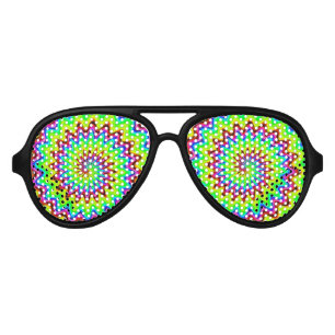 Lunettes de soleil spirales psychédéliques