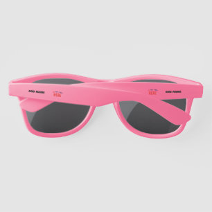LUNETTES DE SOLEIL STYLISH MODERNE PERSONNALISABLE ROSE VÉRIFIÉ MARQU