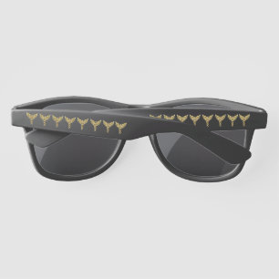 Lunettes De Soleil Symbole Polygonal Or Caduceus