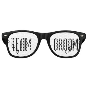 Lunettes de soleil Team Groom Cool moderne noir et