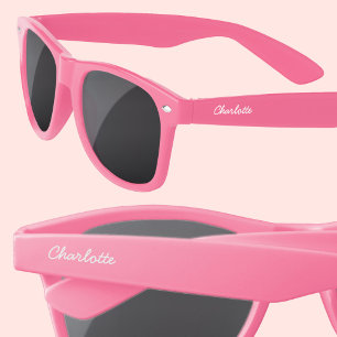 Lunettes De Soleil Texte du script de nom personnalisé