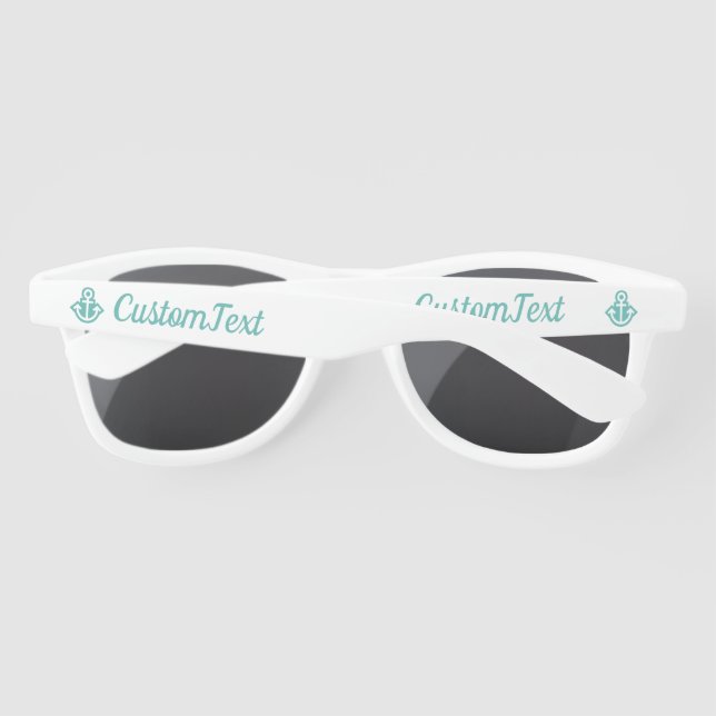 Lunettes de soleil Turquoise Nautique (Dos)