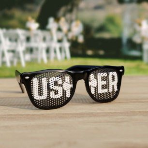 Lunettes de soleil Tuxedo Mariage Usher Retro