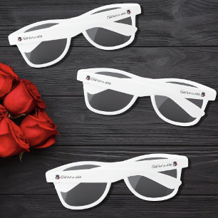 Lunettes De Soleil Unicorne Noire Fleurs pourpres Rouges