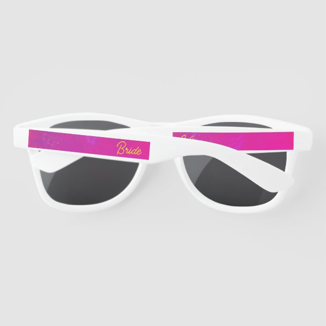 Lunettes De Soleil Vibes de mariées de la famille Tropical Neon Miami (Dos)