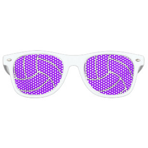 Lunettes de soleil violet de la partie de volley-b
