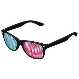 Lunettes de soleil Volleyball rose et turquoise