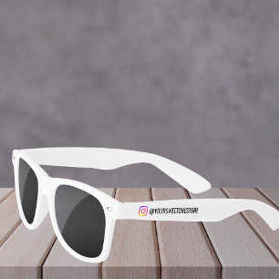 Lunettes De Soleil Votre nom Instagram Icône de médias sociaux Lunett