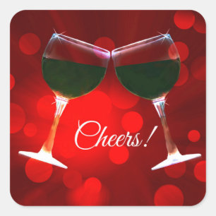 Lunettes de toilette Stickers vin
