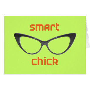 Lunettes intelligentes de geek de poussin