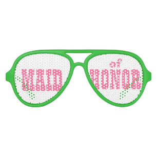 Lunettes rose et verte pour femme de ménage d'honn