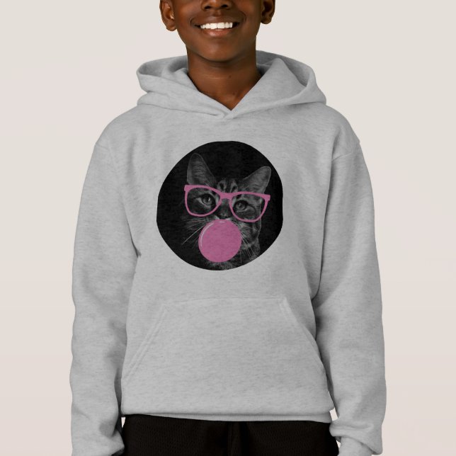 lunettes roses pour chat attrayantes et gomme à mâ (Devant)