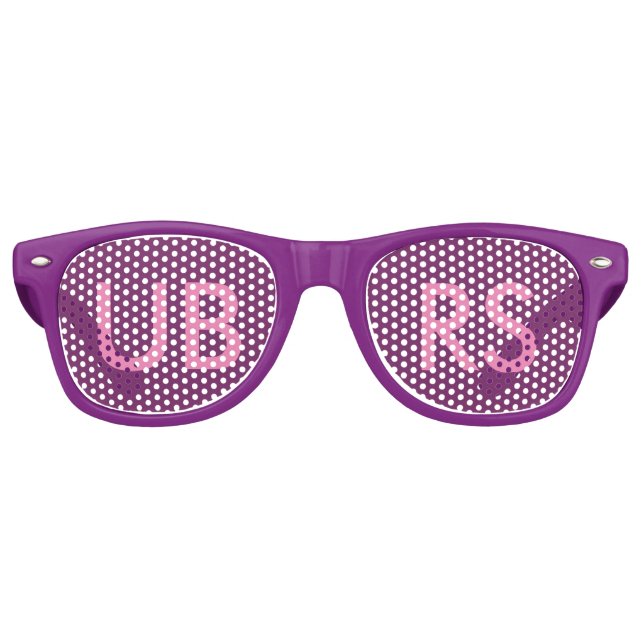 Lunettes violettes UBRS pour FANS! (Devant)