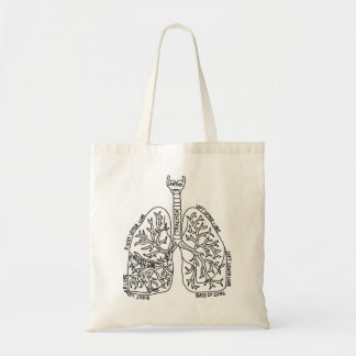 Lung Anatomy Pulmonologist Cystic Fibrosis Asthma Tote Bag