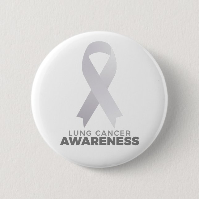 Lung Cancer Awareness 2 Inch Round Button (Front)