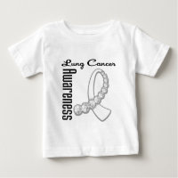 Lung  Cancer Awareness Gemstone Ribbon