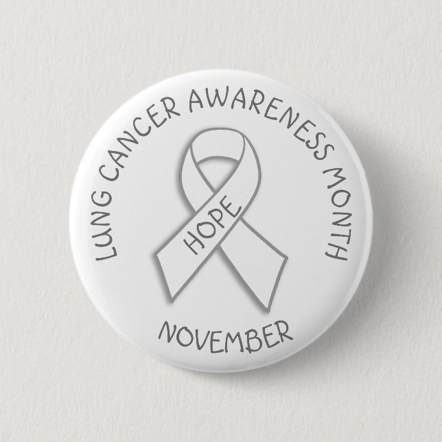 Lung Cancer Awareness MOnth November Button (Front)