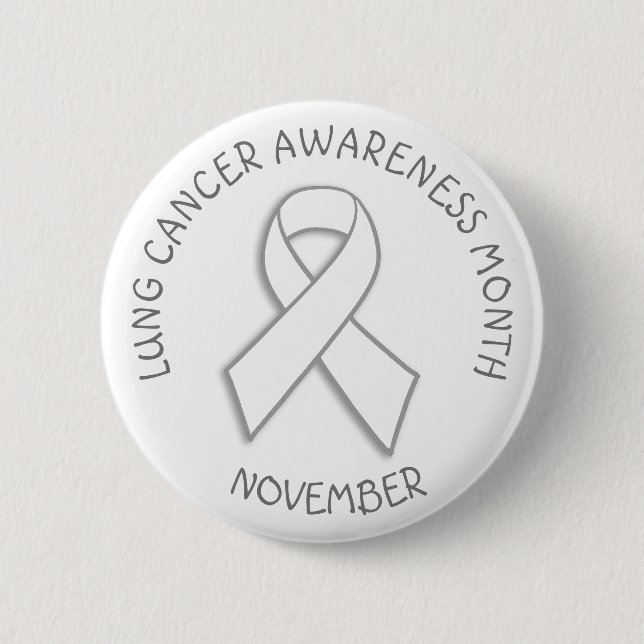 Lung Cancer Awareness MOnth November Button (Front)