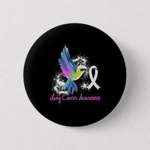 Lung Cancer Awareness Pearl Ribbon 2 Inch Round Button
