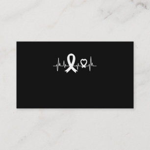Lung Cancer Awareness Pearl Ribbon Business Card