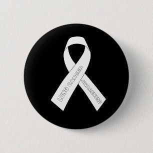 lung cancer Awareness Ribbon 2 Inch Round Button