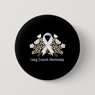 Lung Cancer Awareness Ribbon Lung Cancer 2 Inch Round Button