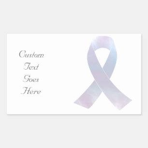 Lung Cancer Awareness Ribbon Sticker