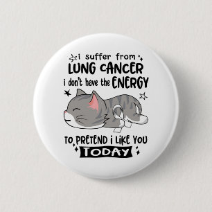 Lung Cancer Awareness Ribbon Support Gifts 2 Inch Round Button