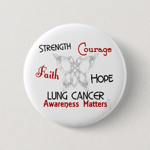 Lung Cancer Celtic Butterfly 3 2 Inch Round Button