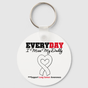 Lung Cancer Every Day I Miss My Daddy Keychain