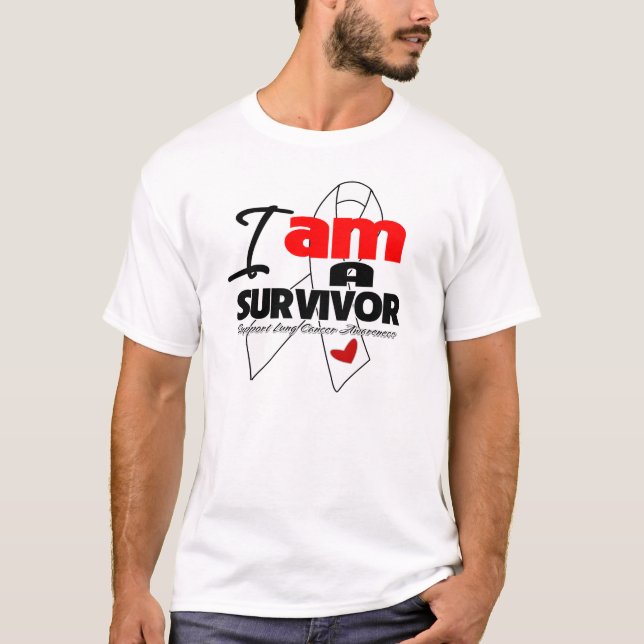 Lung Cancer - I am a Survivor T-Shirt (Front)