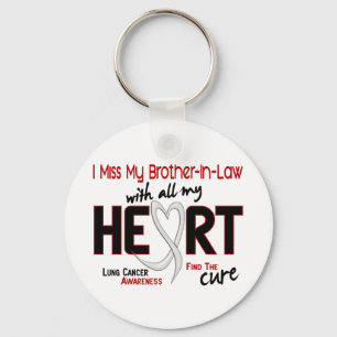 Lung Cancer I Miss My Brother-In-Law Keychain