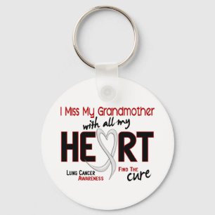 Lung Cancer I Miss My Grandmother Keychain