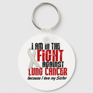 Lung Cancer IN THE FIGHT 1 Sister Keychain