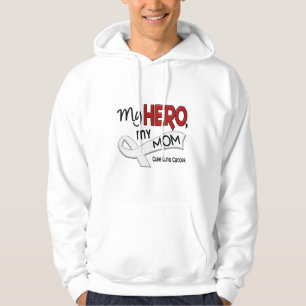 Lung Cancer MY HERO MY MOM 42 Hoodie
