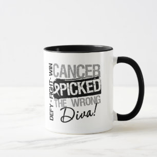 Lung Cancer Picked The Wrong Diva Mug