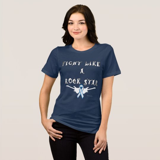Lung Cancer Rock Star Ladies Relaxed Fit Tee