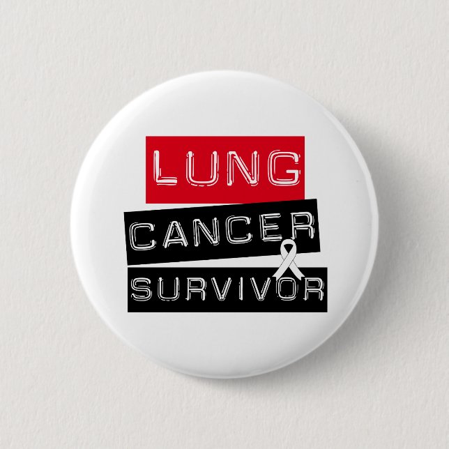 Lung Cancer Survivor 2 Inch Round Button (Front)