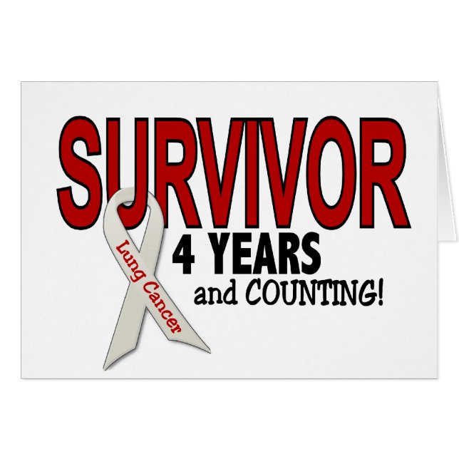 Lung Cancer Survivor 4 Years (Front Horizontal)