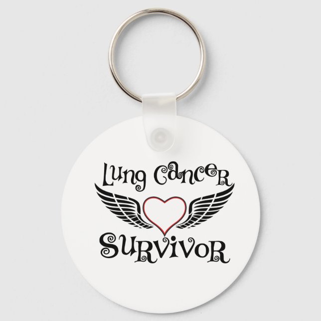 Lung Cancer Survivor Keychain (Front)