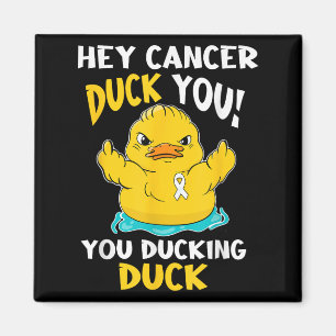 Lung Cancer Warrior Duck Design Together  Magnet