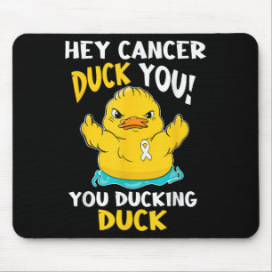 Lung Cancer Warrior Duck Design Together Mouse Pad