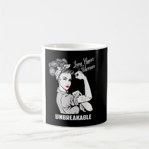 Lung Cancer Warrior Unbreakable T Shirt Awareness  Coffee Mug