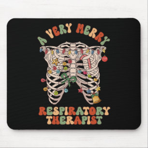 Lung Christmas A Very Merry Respiratory Therapist  Mouse Pad