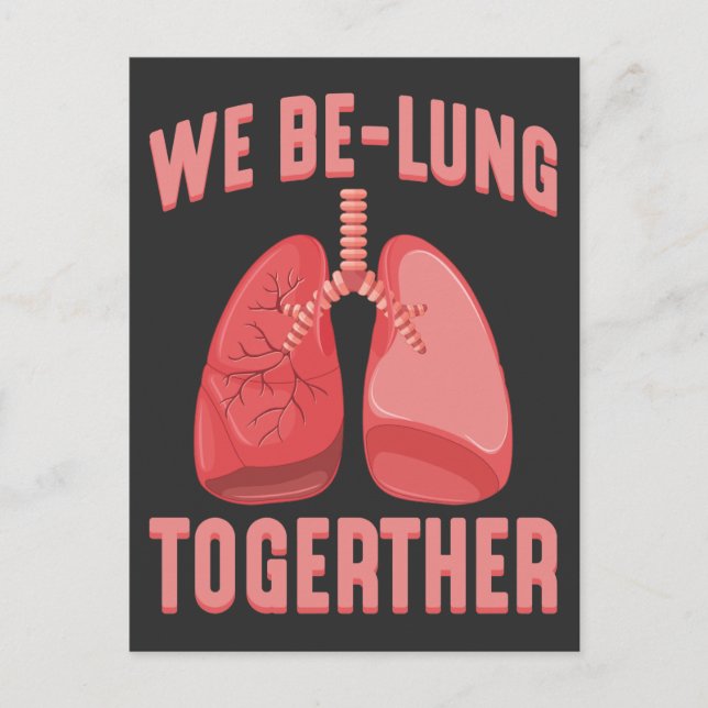 Lung Transplant Surgery Recovery Get Well Soon Postcard (Front)