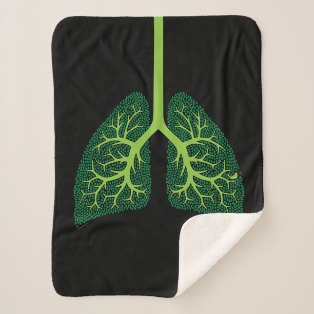 Lung Tree Sherpa Blanket (Front)