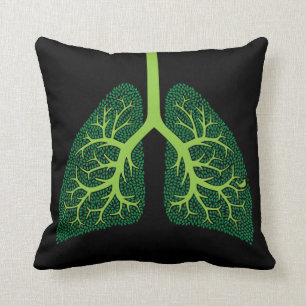 Lung Tree Throw Pillow