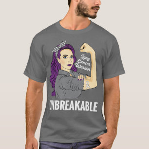 Lung Warrior Unbreakable Awareness Support T-Shirt