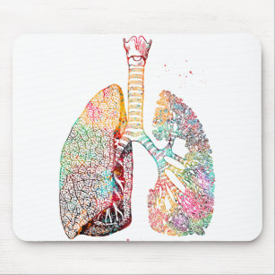 Lungs Art Mouse Pad